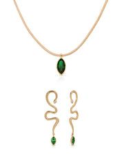 Emerald Serpentina Marquise Set