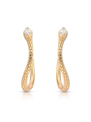 Serpentina Snake Hoops