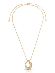 Molten Marquise Pendant Necklace