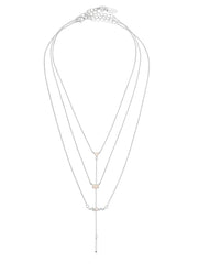 Layered Opal Lariat Necklace Set of 3