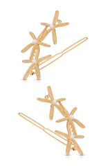 Starfish Cluster Barrette Set