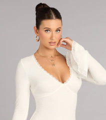 Quiet Romance Lace Mini Dress