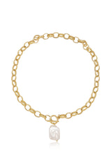 Edge of Water Pearl Pendant Necklace