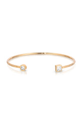 Crystal Shapes Bracelet Cuff