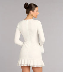 Quiet Romance Lace Mini Dress