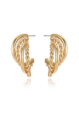 Twists and Turns Hoop Earrings