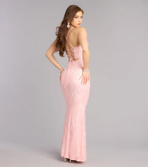 Clementine Sequin Bead Formal Dress
