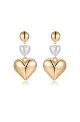 Spread the Love Pearl Heart Dangle Earrings
