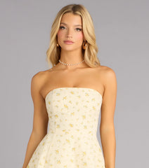 Sunlit Daydream Floral Mini Dress