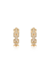 Crystal Chain Link Hoops