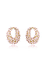 Classic Pearl Cluster Stud Earrings