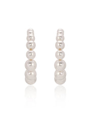 Pearl Bubble Hoops