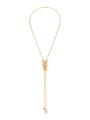 Metal Moderna Bolo Necklace