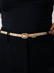 Classic Skinny Belt in Ivory