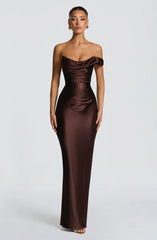 Thalassa Maxi Dress - Plum Brown