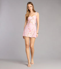 Effortlessly Flirty Floral A-Line Mini Dress