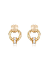 Mini Barrel Crystal Earrings