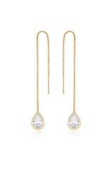 Barely There Chain and Crystal Dangle Earrings