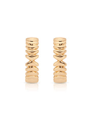 Medium Metal Moderna Hoops