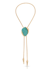 Turquoise Statement Bolo Necklace