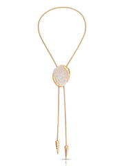 Bone Statement Bolo Necklace