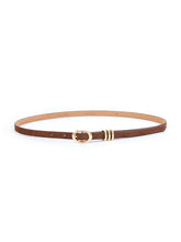 Classic Skinny Belt in Mocha