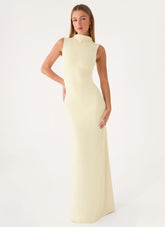 On My Time Maxi Dress - Baby Yellow