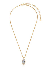 Marquise Crystal Pendant Necklace
