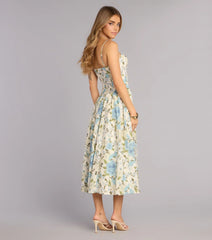 Garden Daydream Floral Midi Dress