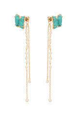 Turquoise Butterfly Dangle Earrings