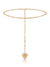 Heart Charm Chain Belt