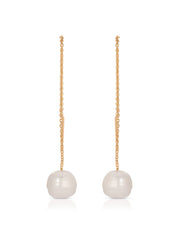 Threaded Pearl Earrings