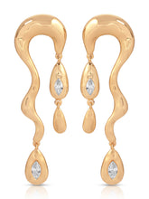 Melting Metal Dangle Earrings