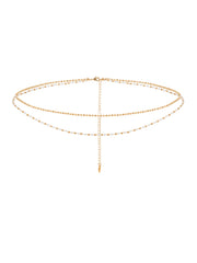 Pearl Strand Gold Body Chain
