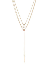 Layered Opal Lariat Necklace Set of 3