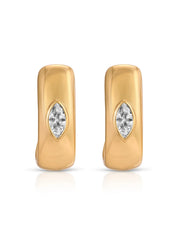 Marquise Crystal Hoops