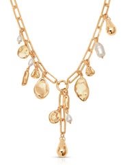 Melting Metal Charm Lariat