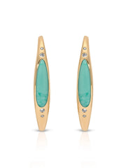 Turquoise Solstice Hoops