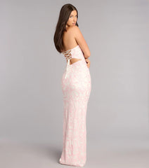 Alexis Sequin Column Formal Dress