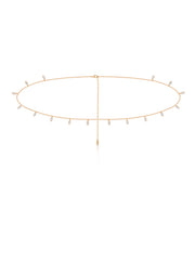Crystal Droplet Thin Cha Body Chain