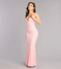 Clementine Sequin Bead Formal Dress