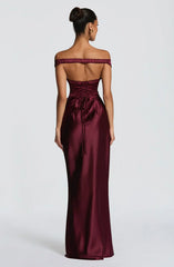 Aurelia Maxi Dress - Cherry Lacquer
