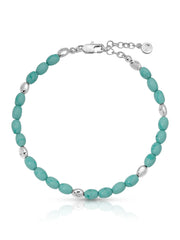Turquoise Polished Pebble Anklet