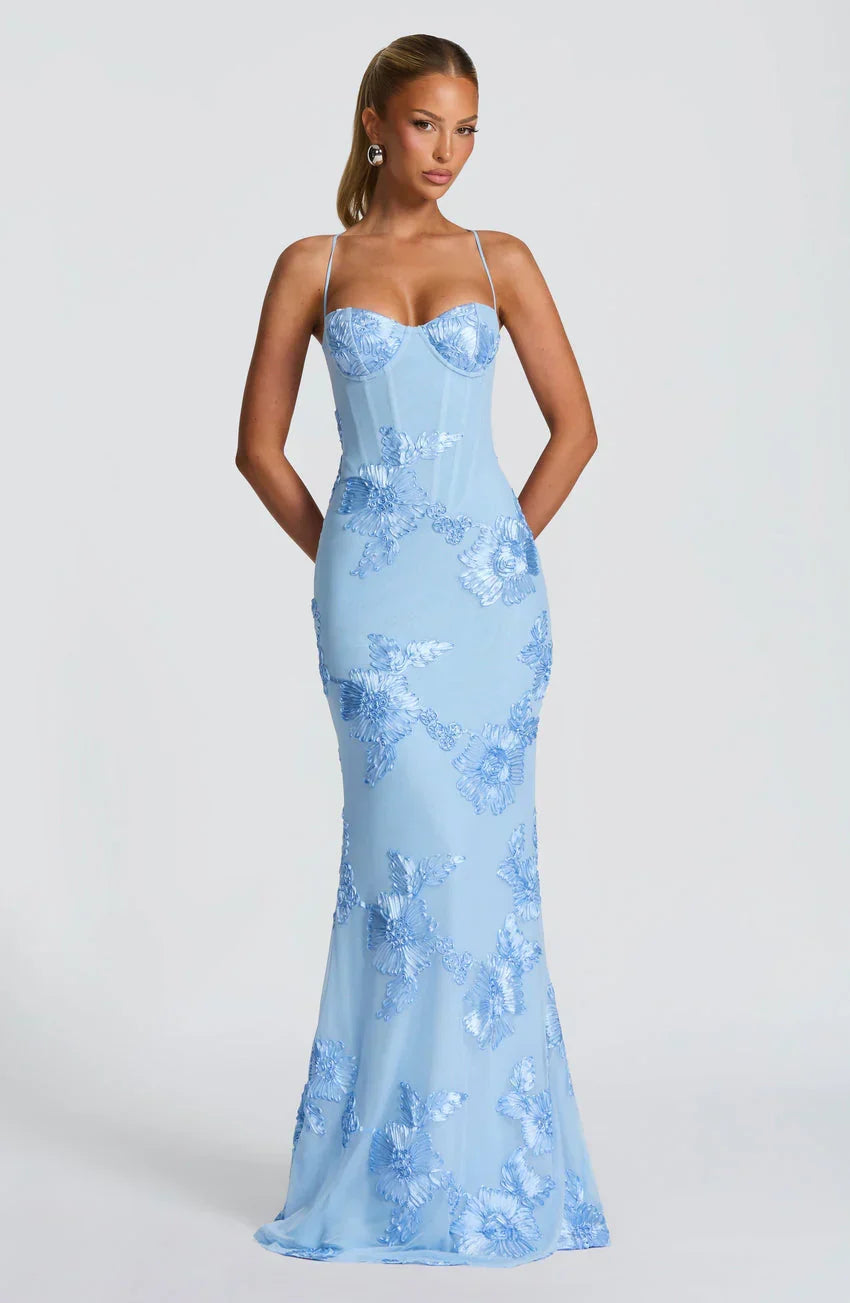 Nefertiti Maxi Dress - Glacier Blue