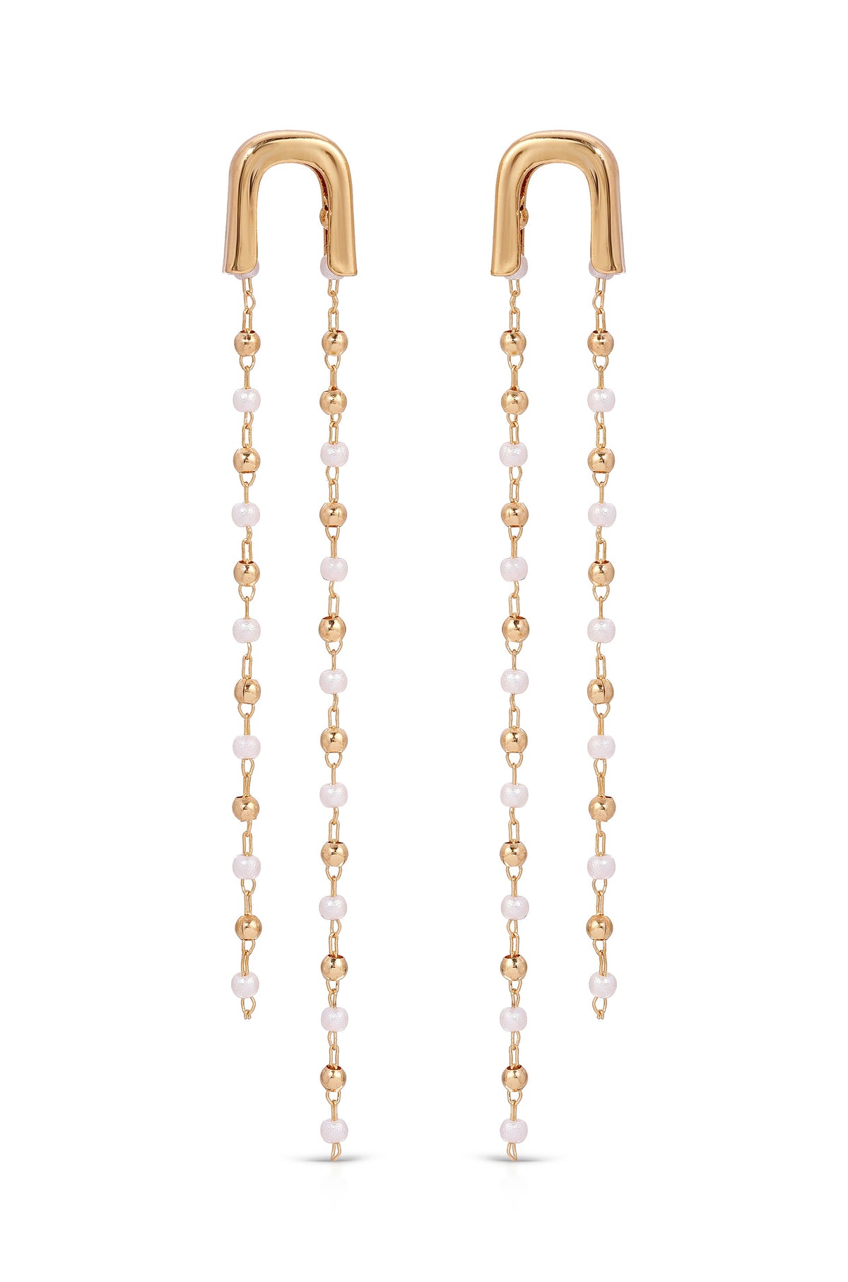 Double Chain Drop Earrings