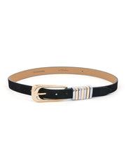 Metal Core Suede Belt