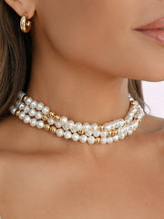 Pearl Row Choker