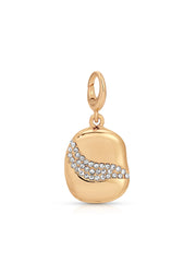 Crystal Wave Charm