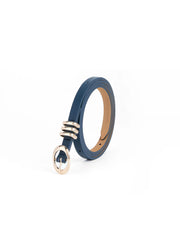 Classic Skinny Belt in Denim