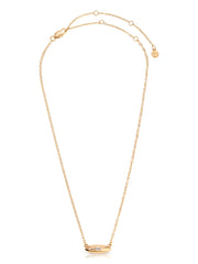 Oval Dome Pendant Necklace